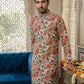 Paisley Floral Printed Kurta Pyjama Set ( 65KP P 5524Multi )