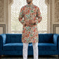 Paisley Floral Printed Kurta Pyjama Set ( 65KP P 5524Multi )