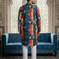 Geometric Printed Kurta Pyjama Set ( 65KP P 5524Navy )