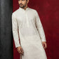 Ivory Sequins Embroidered Kurta Pyjama Set ( 65KP P 5526Cream ) [FF] [B-5]