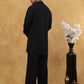 Men’s Ethnic Viscose Rayon Kurta Set with Front Placket ( 65KP 5527Black )