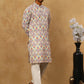 Men’s Printed & Embroidered Kurta Set ( 65KP P 5529Multi )