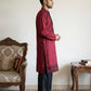 Men’s Classic Silk Blend Kurta & Korean Pants with Rich Embroidery