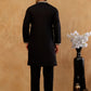 Classic Kurta & Korean Pants with Rich Hemline Embroidery ( 65KP PJ11B K 5531 Black )