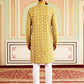 Floral Embroidered Viscose Rayon Kurta Set ( 65KP P 5533Mustard )