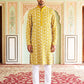 Floral Embroidered Viscose Rayon Kurta Set ( 65KP P 5533Mustard )