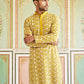 Floral Embroidered Viscose Rayon Kurta Set ( 65KP P 5533Mustard )