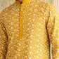 Floral Embroidered Viscose Rayon Kurta Set ( 65KP P 5533Mustard )