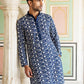 Floral Embroidered Viscose Rayon Kurta Set ( 65KP P 5533Peacock )