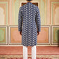 Floral Embroidered Viscose Rayon Kurta Set ( 65KP P 5533Peacock )