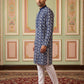 Floral Embroidered Viscose Rayon Kurta Set ( 65KP P 5533Peacock )