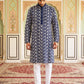 Floral Embroidered Viscose Rayon Kurta Set ( 65KP P 5533Peacock )