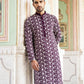Floral Embroidered Viscose Rayon Kurta Set ( 65KP P 5533Purple )