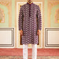 Floral Embroidered Viscose Rayon Kurta Set ( 65KP P 5533Purple )