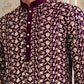 Floral Embroidered Viscose Rayon Kurta Set ( 65KP P 5533Purple )