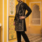 Men’s Imported Japanese Embroidered Kurta Pyjama Set ( 65KP B-P 5538Black )