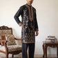 Men’s Japanese Fabric Embroidered Kurta with Korean Pants