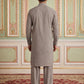 Premium Japanese Embroidery Pathani Kurta Set ( 65KP 5539Beige )