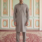 Premium Japanese Embroidery Pathani Kurta Set ( 65KP 5539Beige )