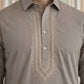 Premium Japanese Embroidery Pathani Kurta Set ( 65KP 5539Beige )