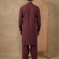 Premium Japanese Embroidery Pathani Kurta Set ( 65KP 5539Maroon )