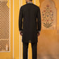 Premium Imported Japanese Embroidered Kurta Set ( 65KP 5544Black )