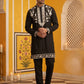Premium Imported Japanese Embroidered Kurta Set ( 65KP 5544Black )