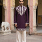 Premium Japanese Fabric Embroidered Kurta with Korean Pants