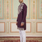 Premium Imported Japanese Embroidered Kurta Set ( 65KP 5544Purple )