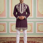 Premium Imported Japanese Embroidered Kurta Set ( 65KP 5544Purple )