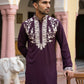 Premium Japanese Fabric Embroidered Kurta with Korean Pants