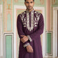 Premium Imported Japanese Embroidered Kurta Set ( 65KP 5544Purple )