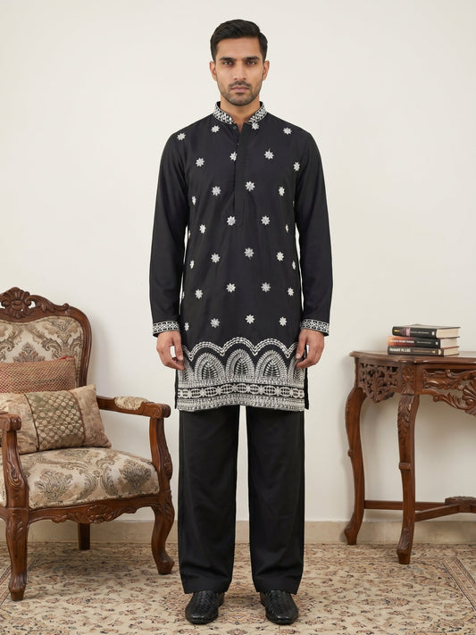 Imported Japanese Embroidered Kurta Set