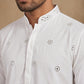 Imported Japanese Embroidered Kurta Set ( 65KP 5547White )