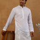 Premium Japanese Fabric Embroidered Kurta with Korean Pants ( 65KP PJ11B J 5547 White )