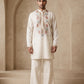 Cotton Blend Floral Embroidered Kurta Set