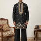 Cotton Blend Floral Embroidered Kurta Set