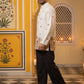 Premium Printed & Thread Work Kurta with Korean Pants ( 65KP PJ11B 5553White ) [FF] [D-3]
