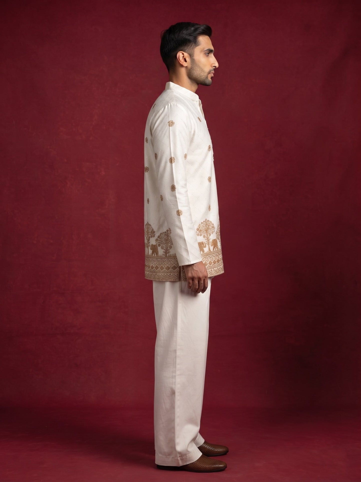 Premium Printed & Thread Work Kurta with Korean Pants