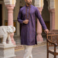 Men's Cotton Blend Embroidered Kurta with Korean Pants