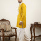 Men's Embroidered Silk Blend Kurta & Korean Pants