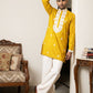 Men's Embroidered Silk Blend Kurta & Korean Pants