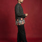 Men's Floral Printed Kurta with Korean Pants