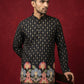 Men's Floral Printed Kurta with Korean Pants