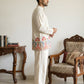 Men's Floral Printed Kurta with Korean Pants