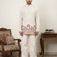 Men's Floral Printed Kurta with Korean Pants