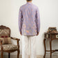 Men's Floral Printed & Thread Work Kurta with Korean Pants