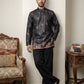 Men's Floral Printed Kurta with Korean Pants