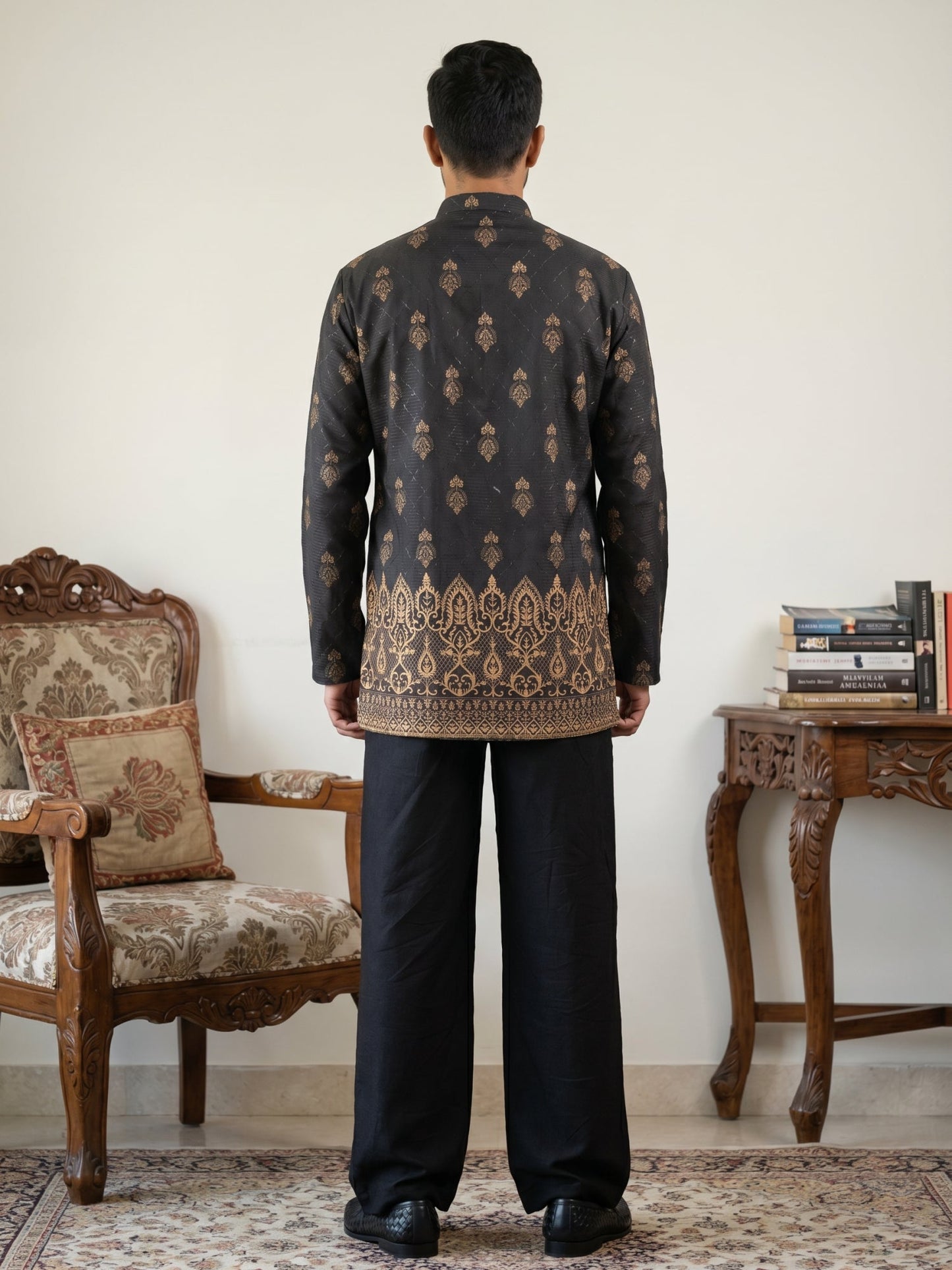 Premium Printed & Thread Work Kurta with Korean Pants