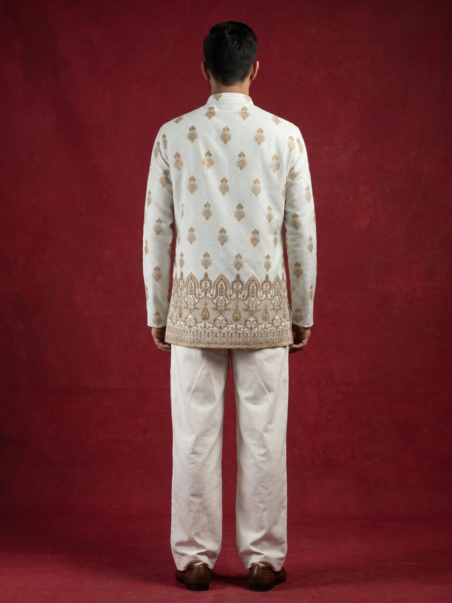 Premium Printed & Thread Work Kurta with Korean Pants